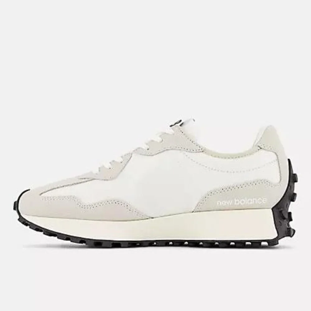 NEW BALANCE Women's 327 Shoes Size 9B In Sea Salt with NB 103 White And Black - Picture 2 of 13